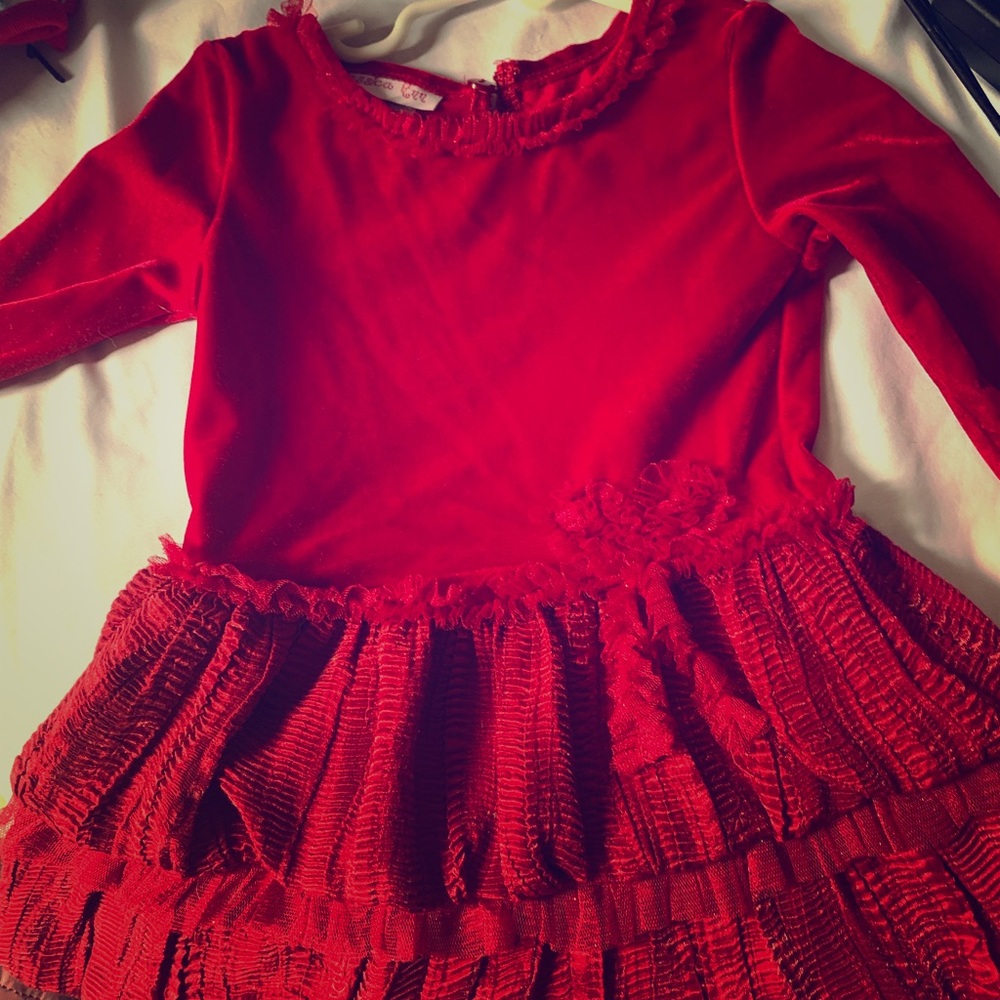 Red holiday dress